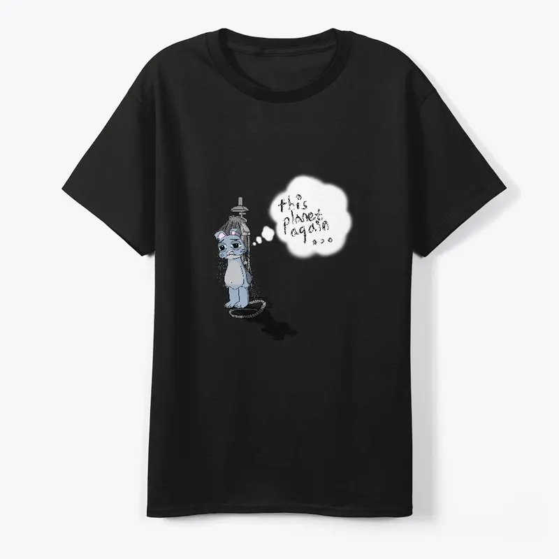 Cosmo quote tee 3: 'this planet again..'